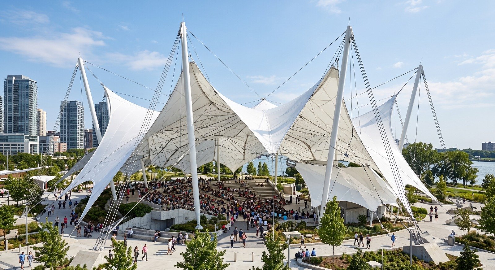 A Buyer's Guide to Sourcing Coated Fabric for Tensile Structure Projects