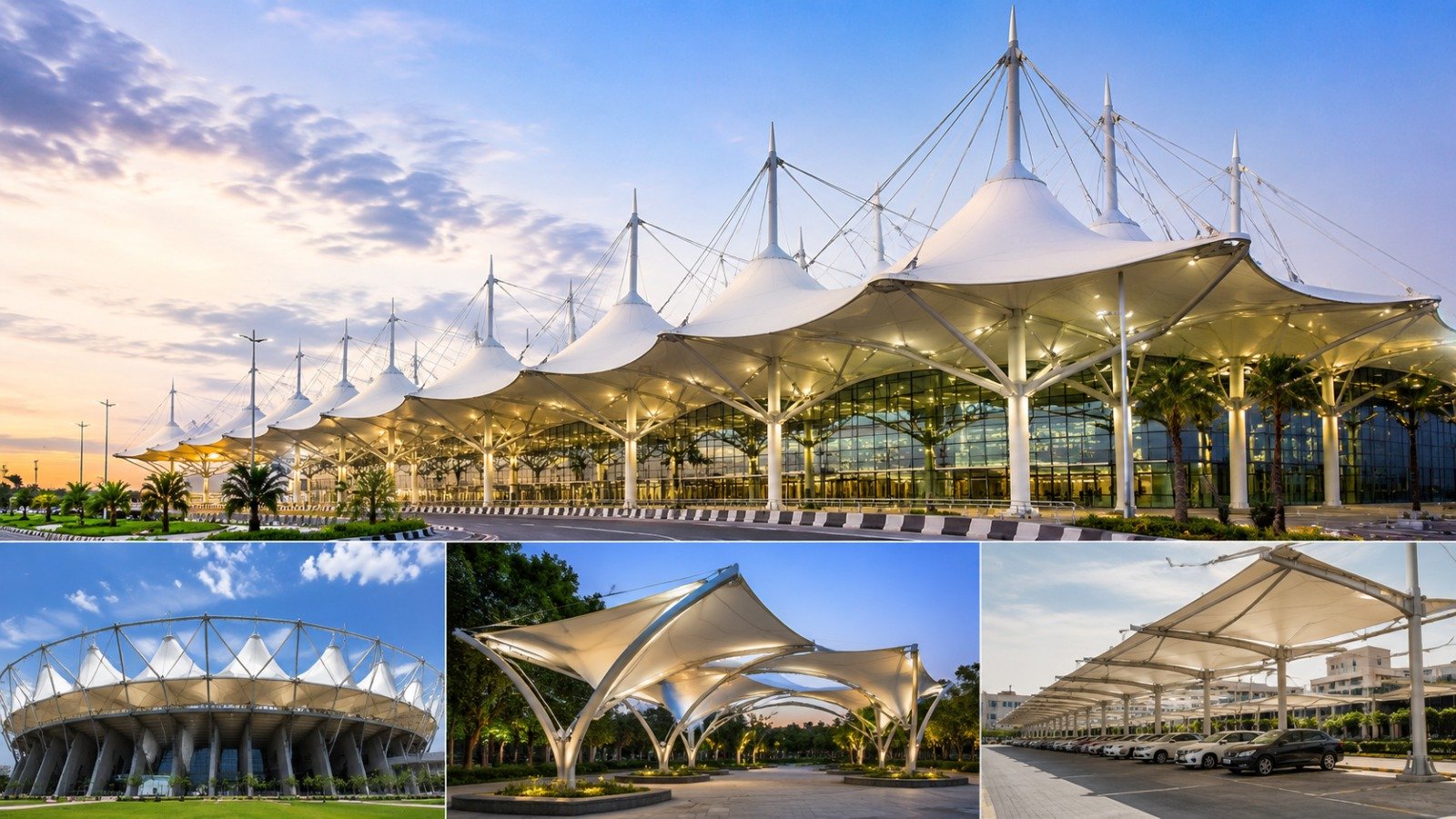 PVC Fabric for Sports Stadiums | Premium Tensile Fabric Solutions by LUCKY INTERNATIONAL 