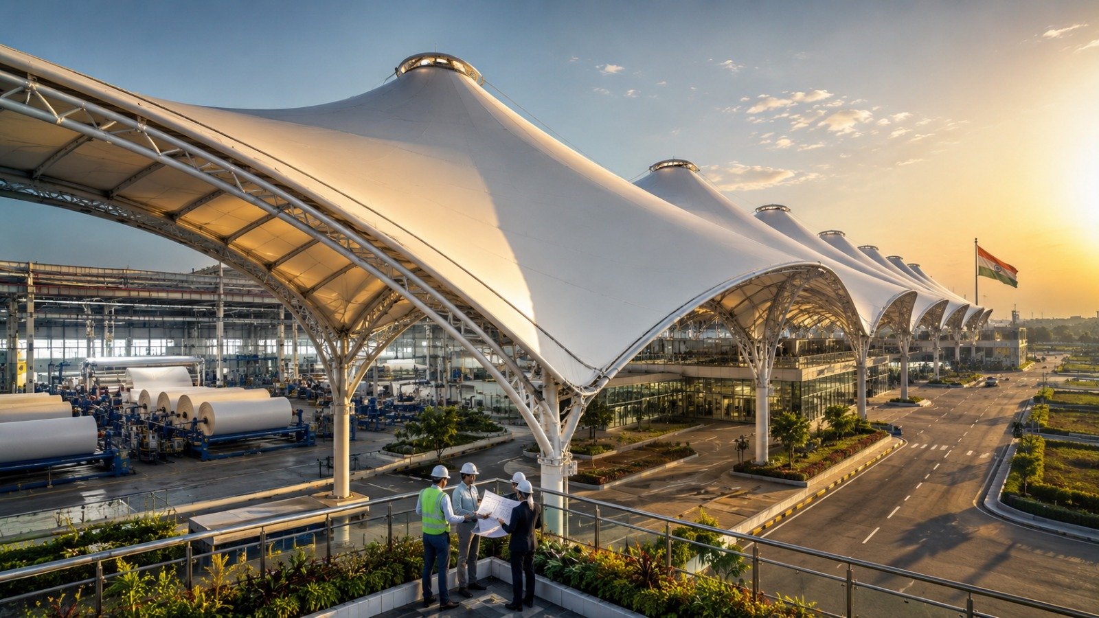 India's No. 1 Tensile Roof Manufacturer: Why Businesses Choose PVC Coated Fabric Solutions