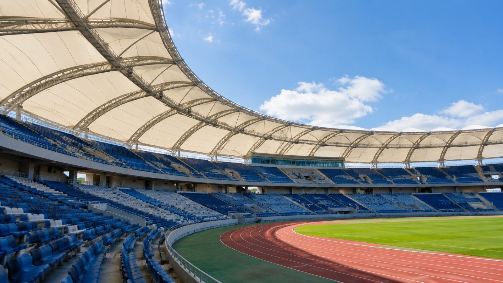 PVC Fabric for Sports Stadiums | Premium Tensile Fabric Solutions by LUCKY INTERNATIONAL 